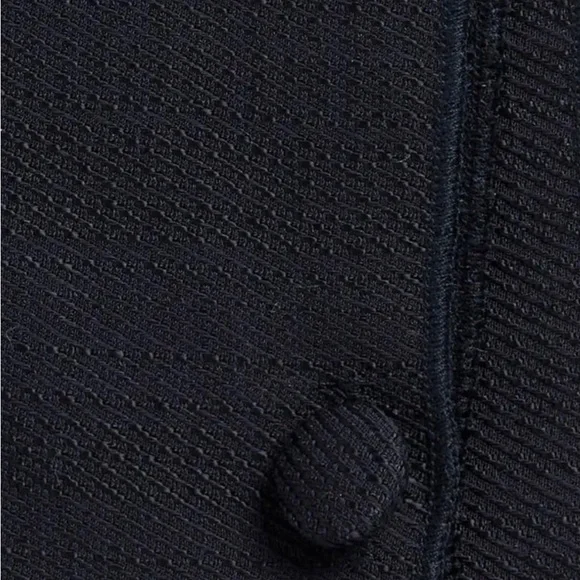 NWT . . .  Clifton Wilson Textured Wool Pocket Square  |  Navy - Picture 2 of 7